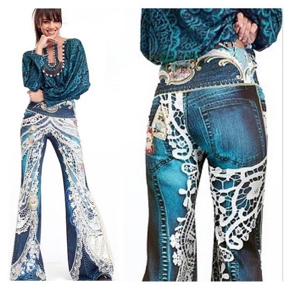 Antique Therapy Floats on Flares Comfort Pants - Picture 5 of 16